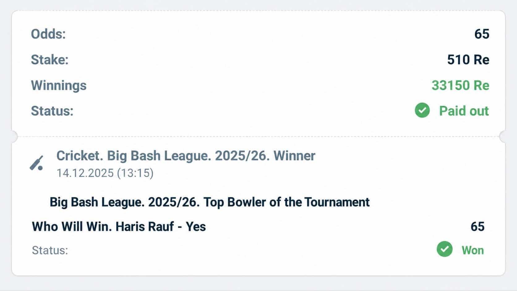 BIG BETS 🇨🇭