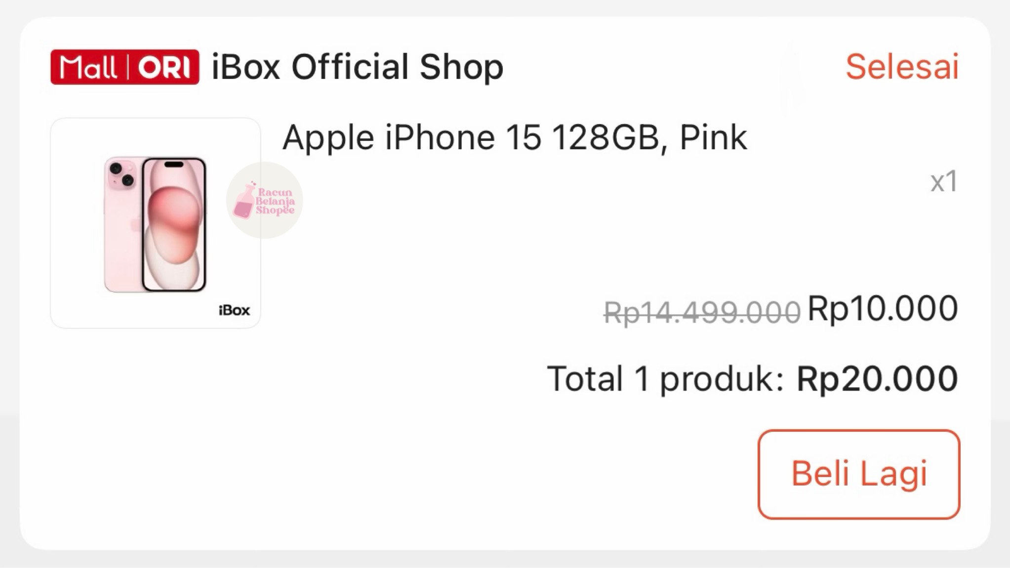 RACUN BELANJA SHOPEE
